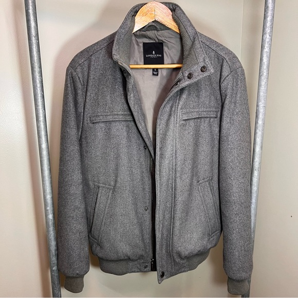 London Fog Gray Men’s Coat - Small - Picture 2 of 9